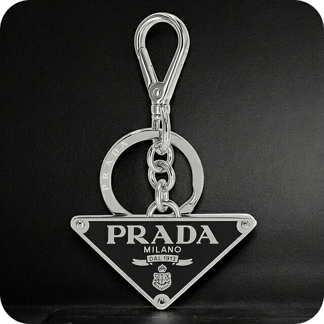 プラダ 足懸かり輪っか メンズ レディース ブランド名 PRADA 1なおなお書き057 しろがね色/黒いこと