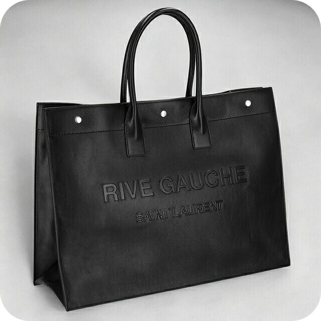 サンローラン RiveGauche キャンバス／レザー トート Saint Laurent (サンローラン) キャンバス レザーハンドル リヴ