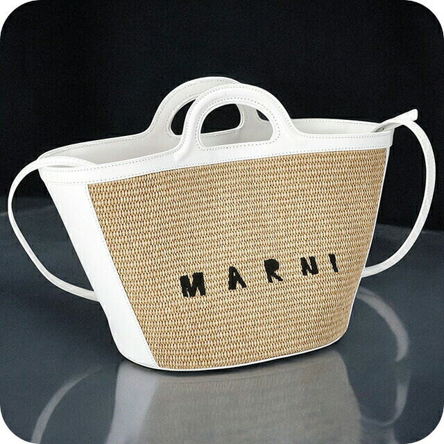 マルニ ハンドバッグ レディース ブランド MARNI BMMP0068Q0-P3860 ナチュラルベージュ/ホワイト|Infinitown
