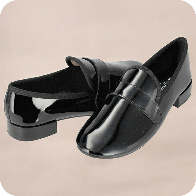 レ愛玩動物 置き目毛革 レディース ブランド名 Repetto V1792VLUX 黒いこと 靴-レディース靴-ローファー