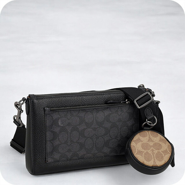 COACH ショルダーバッグ グレー/ブラック値下げ可能 Amazon | [コーチ]アウトレット ショルダーバッグ シグネチャー