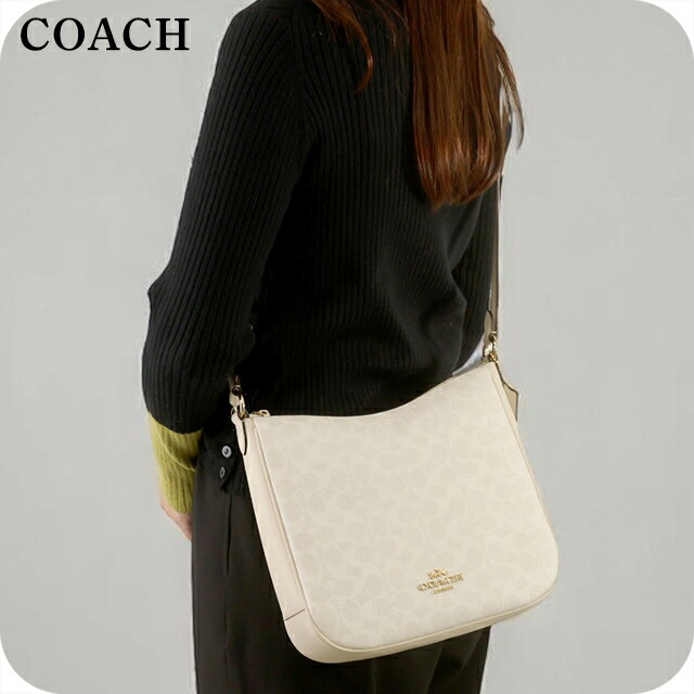 コーチ ショルダーバッグ メッセンジャーバッグ レディース アウトレット ブランド COACH CZ177 IMXU5 ホワイト 斜めがけ 高級 おしゃれ プレゼント 女性 実用的 かわいい