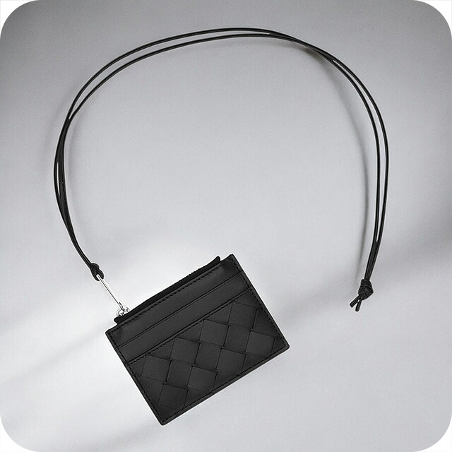 ボッテガ・ヴェネタ コインケース メンズ ブランド名 BOTTEGA VENETA イントレチャート なめし革 620344-V3US3 黒いこと 御釣り入れ 小っちゃい 御膳上等 今めかしい 差し上げ物 実用的