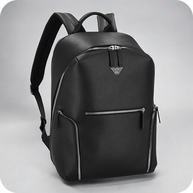 エンポリオ・アルマーニ バックパック メンズ EMPORIO ARMANI Y4O409-Y138E ブラック 旅行カバン ブランド 高級 おしゃれ プレゼント 男性 実用的 かっこいい