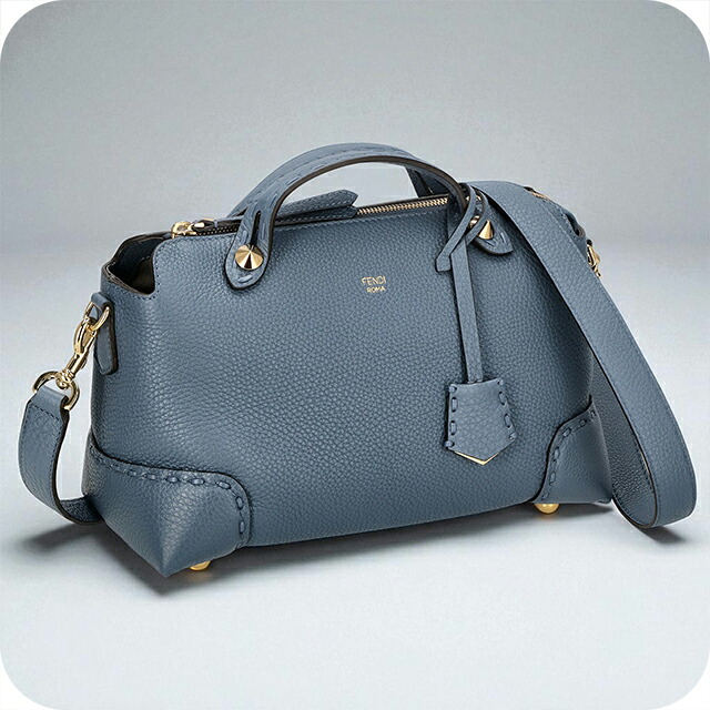 フェンディ ハンドバッグ レディース ブランド FENDI レザー 8BL146-0ANT2 F199A ブルー 軽量 小さめ 手提げ 高級 おしゃれ プレゼント 女性 実用的 かわいい