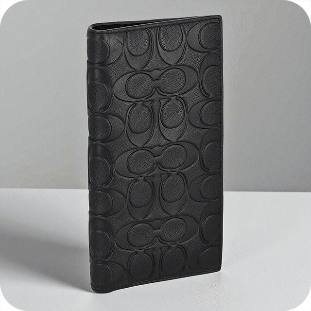 ✨未使用✨ COACH コーチ 長財布 レザー パンチング ウンドジップ 青黒 COACH - 【未使用】コーチ 長財布 パンチングレザー ブルーの