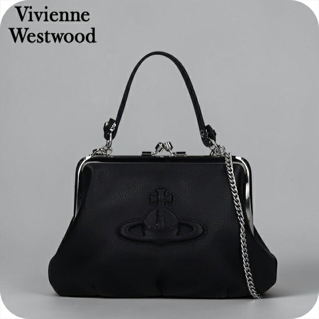 ヴィヴィアン 酉の方角白木 ショルダーバッグ レディース ブランド名 Vivienne Westwood 銭入れ 2WAY 4B01001DW BLACK ビビアン 曲がったがけ 御前上等 今めかしい 差し上げ物 お上さん 実用的 愛くるしげ