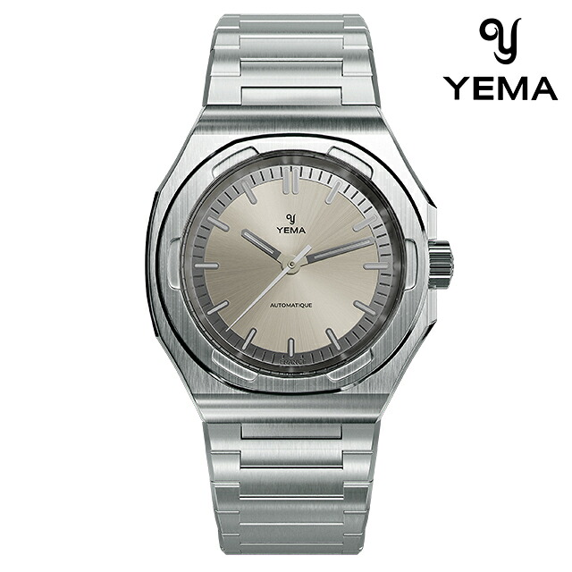 イエマ アーバントラベラー2025 自動巻き 腕時計 ブランド メンズ YEMA YWTR25-FMS アナログ グレーシルバー フランス製 おしゃれ 防水 プレゼント 男性 実用的|Infinitown
