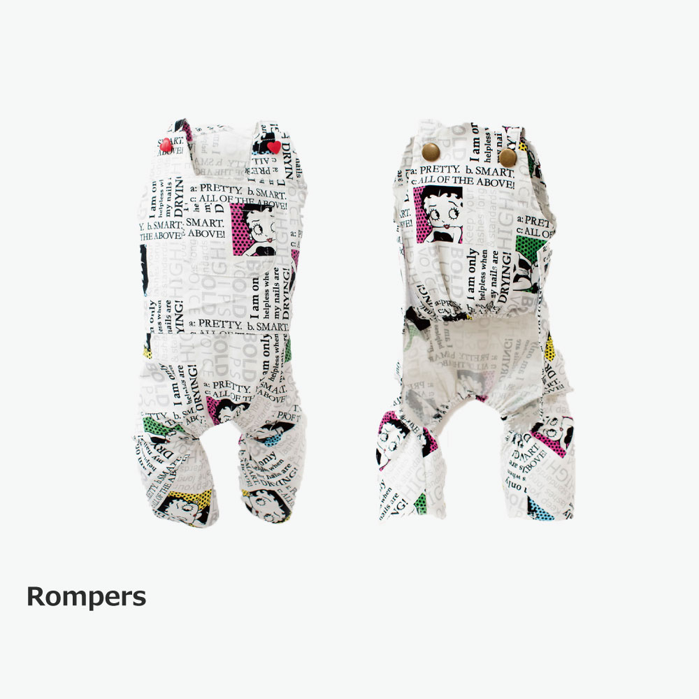 最終値下げ 楽天市場 Betty Boop Bold Lips Bold Voice Rompers Jumperskirt ロンパース ジャンパースカート 犬服 犬 洋服 ホワイト アレッタ ベティ ツナギ ワンピース Beelux 手数料安い Www Lexusoman Com