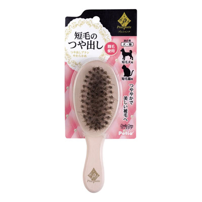ペティオ プレシャンテ つや出しブラシ 柔らかめ 手入れ用品 Preciante 犬猫用 イヌ ネコ 短毛 毛の流れに沿って優しくブラッシングするとつややかでキレイに美しいツヤを 植毛がフケ ホコリを取る 静電気 豚毛 天然木 毛 豚毛 Petio Mgpadel Com