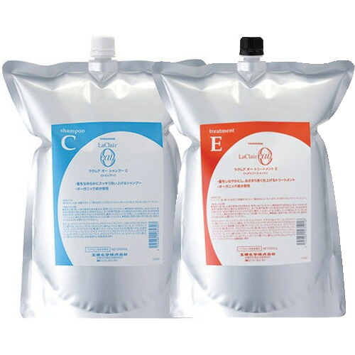 タマリス ラクレア オー シャンプー C クリアフレッシュ 2000ml＆ラクレア オー トリートメント E エモリエントリペア 2000g 詰替えセット 送料無料｜美髪倶楽部
