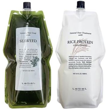 【最強翌日配送】【5％OFFクーポン】Lebel ルベル ナチュラル ヘアソープ SW シーウィード 1600ml トリートメント RP ライスプロテイン 1600ml セット 送料無料 シャンプー サロン専売品 美容室 美容室専売 業務用 トリートメント 詰め替え Lebel