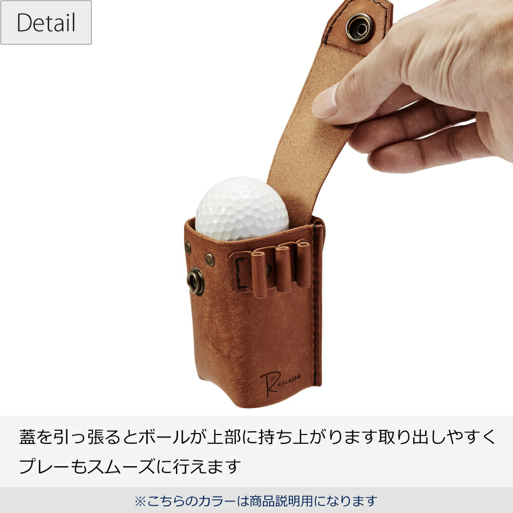【超歓迎】 In one Golf Ball Pouch 革 ゴルフボールポーチ ゴルフボールホルダー ゴルフボールケース スコアカード