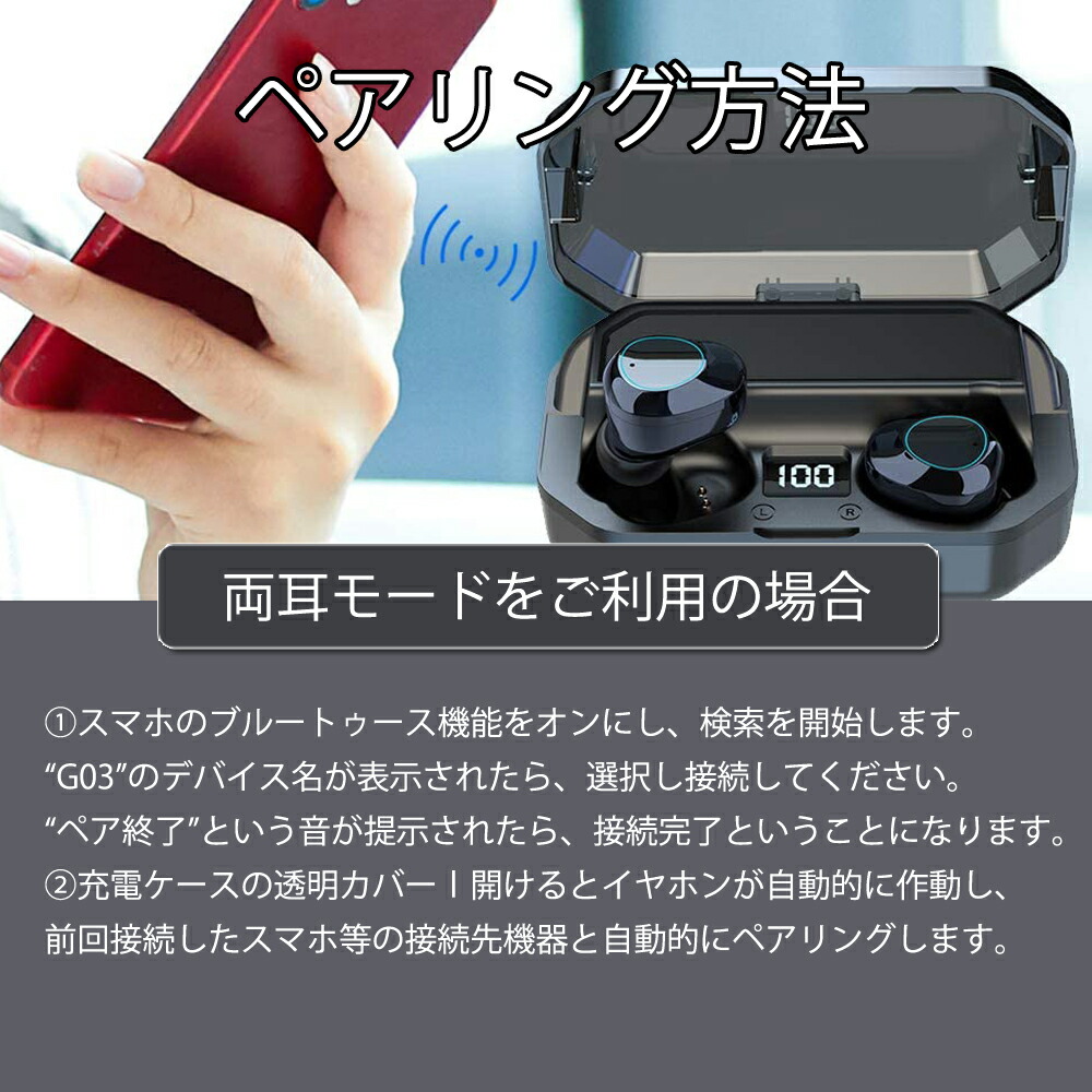 楽天市場 父の日ギフト ワイヤレスイヤホン クアルコム 5 0 ブルートゥースチップ採用 Ledディスプレイ 6000mah Bluetooth イヤホン ワイヤレス イヤホン 電池残量インジケーター付き イヤホン Hi Fi 高音質 Aac対応 完全ワイヤレスイヤホン ビーイングミーム