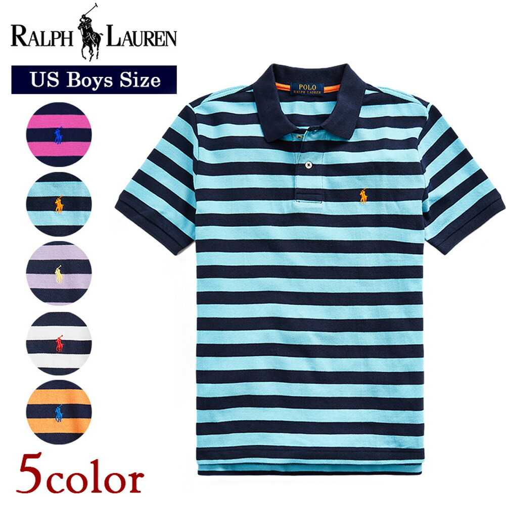 1794円 新商品 ポロ ラルフローレン ボーイズ ポロシャツ ボーダー ワンポイント 半袖 ネイビー グレー ピンク ブルー Polo Ralhlauren ラルフ 鹿の子 メンズ レディース 男女兼用 ユニセックス ゴルフ テニス スポーツ ブランド ギフト プレゼント 父の日