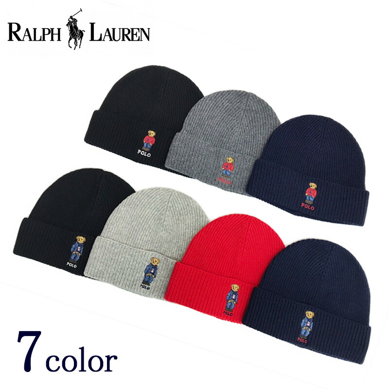 Polo Ralph Lauren ニットキャップ 送料無料 Size ブラック ユニセックス ポロ ニット帽 Stripe ポロベア グレー ブランド Bear レディース 大きいサイズ メンズ Free おしゃれ ラルフローレン Pc0355 One Chalk