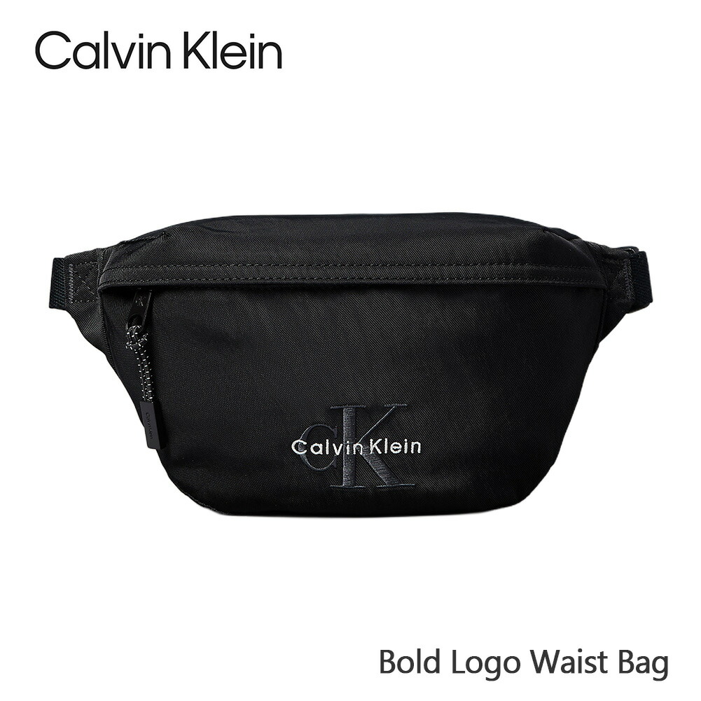 カルバンクライン Calvin Klein クロスボディバッグ ボールドロゴウエストバッグ LV4D3116G CK ロゴ メンズ レディース ブラック 黒 ユニセックス 男女兼用 ブランド カジュアル お出かけ 軽量 社会人 学生 プレゼント ギフト 父の日｜beinmart