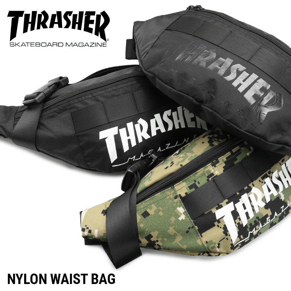 楽天市場】THRASHER スラッシャー ウエストバッグ R2189 ボディバッグ 