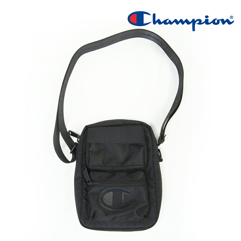 【楽天市場】チャンピオン ビッグロゴ ミニ ショルダーバッグ 縦型 ブラック Champion Stealth Shoulder Bag