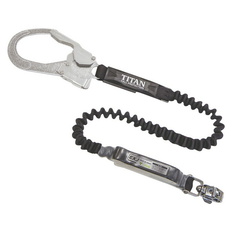 タイタン EXJシングル（黒） HL－EB ワークサポート 保護具 ランヤード