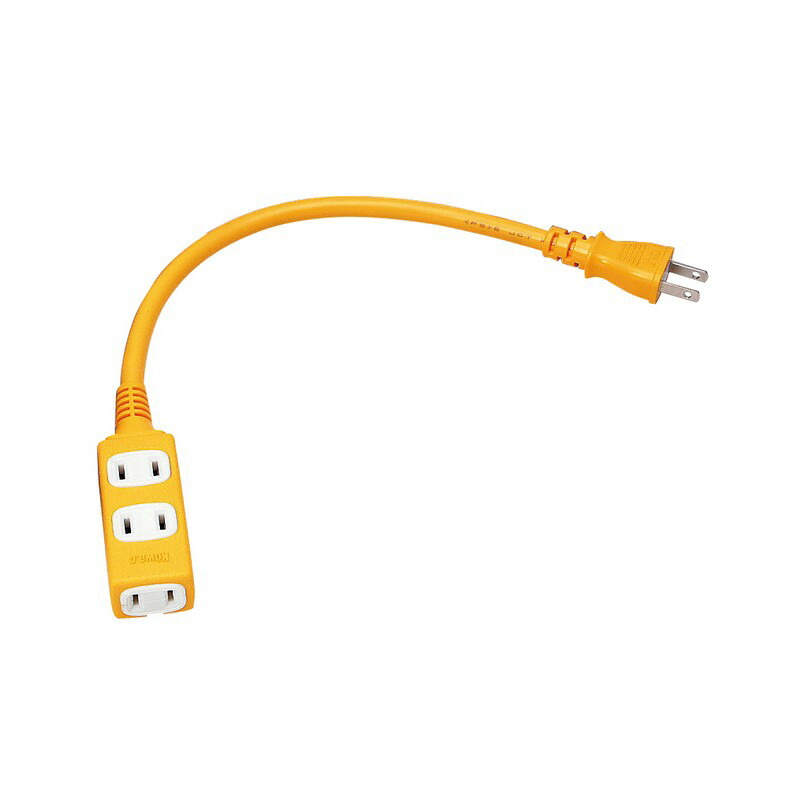 かぶ！ マルチショートタップ2芯3口 KSM29-03 アカ KOWA 電源ケーブル・延長