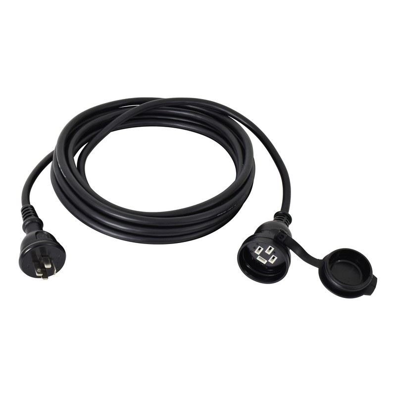 日動 三相200V防雨型延長コード 4P20AW－5 5M 電動工具 電工ドラム コード 延長コード１０Ｍ未満