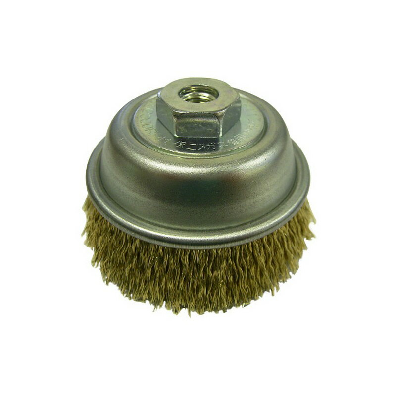 【新品・送料無料】ワイヤーカップブラシ75mm 錦AN-075C2 10個セット AN-075C2 カップブラシ 錦 スチールより線製 AN型 電動工具用 外