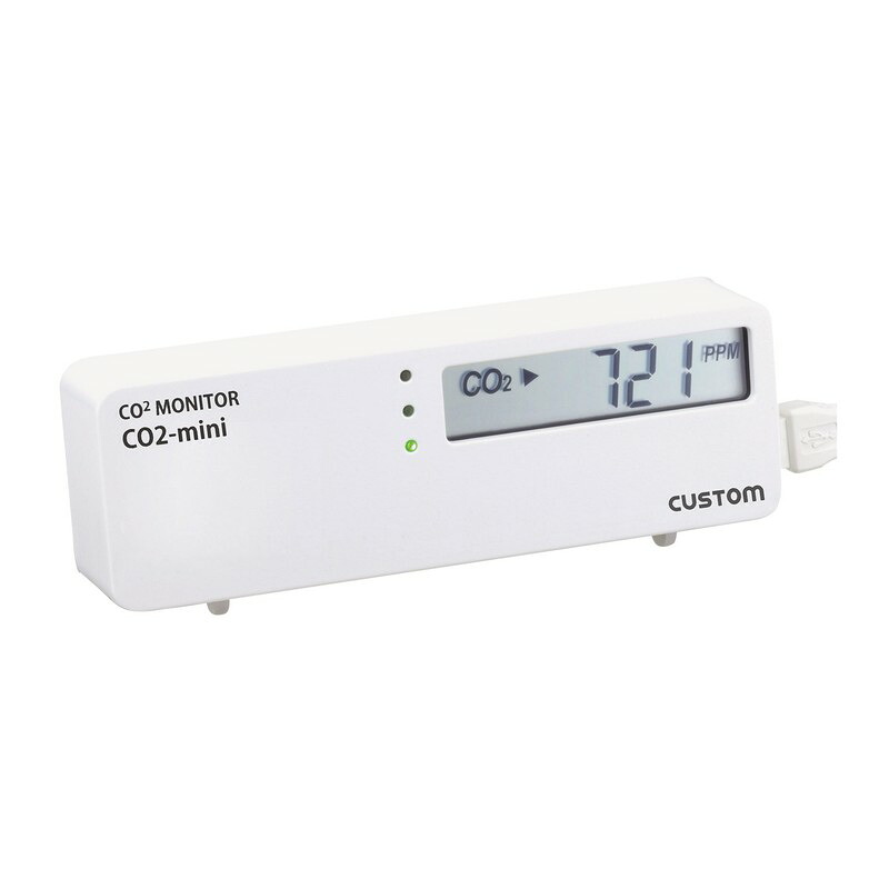 CUSTOM CO2モニター CO2－mini 大工道具 測定具 温度計 環境測定器