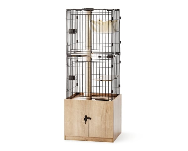 ★m★猫ケージ★美品 プラケージ812 2段 ベージュ アイリスオーヤマ IRIS OHYAMA アイリスオーヤマ プラケージ 812 ベージュ