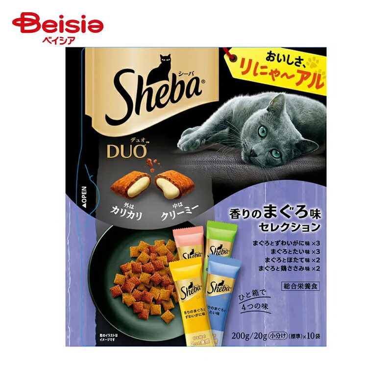 キャットフード マースジャパンリミテッド シーバデュオ香りのまぐろ味セレクション（20g×10袋）×12個 ペット | シーバ デュオ 猫 おやつ キャットフード まぐろ 猫餌 猫 ご褒美 猫えさ 猫用おやつ まとめ買い Sheba 4,284円