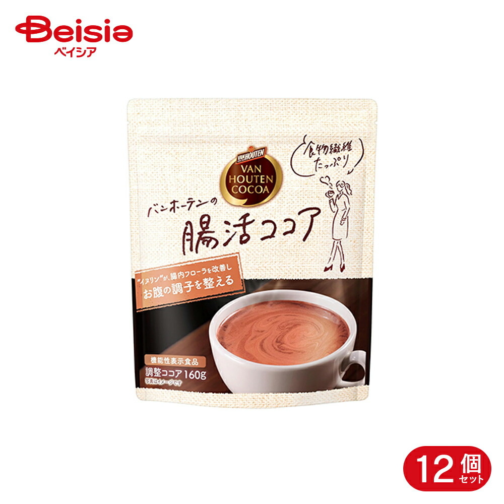 片岡物産 バンホーテン 腸活ココア 160g 12個