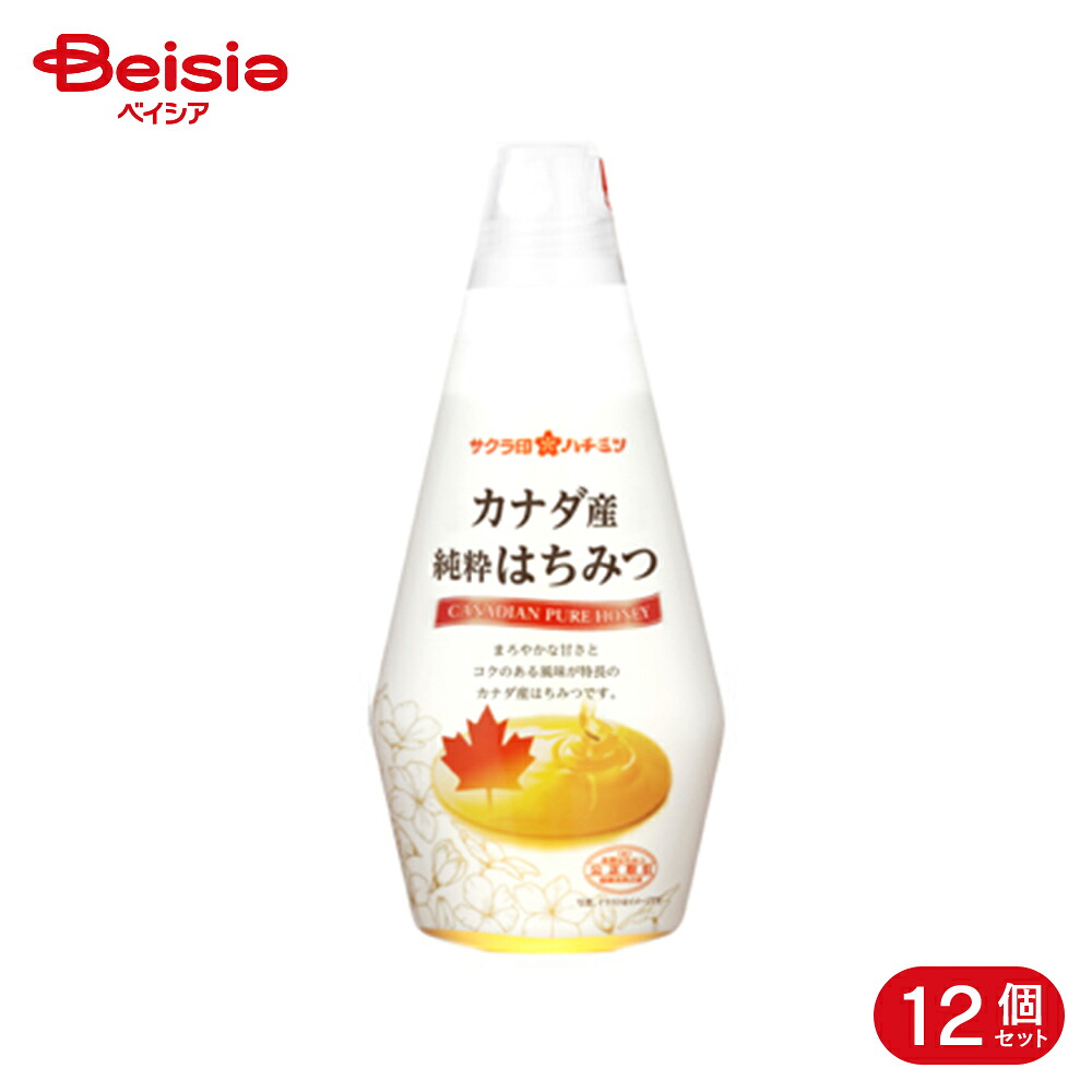 加藤美蜂園 サクラ印 カナダ産 純粋はちみつ 290g 12個