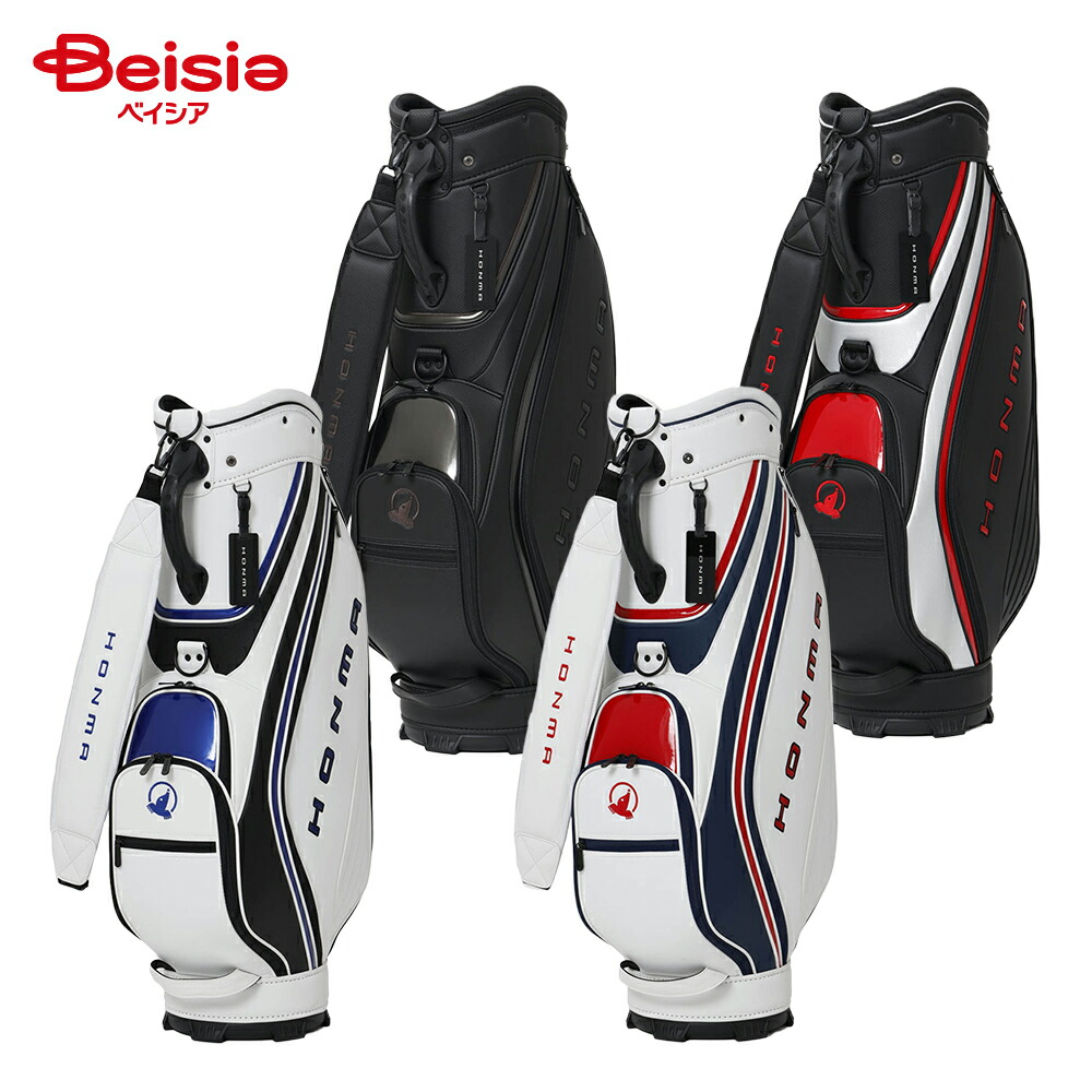ホンマゴルフ SPORTS CADDIE BAG ゴルフバッグ | ゴルフバッグ キャディバッグ SPORTS 本間ゴルフ HONMA GOLF スポーティモデル 9型 47インチ対応｜ベイシア店