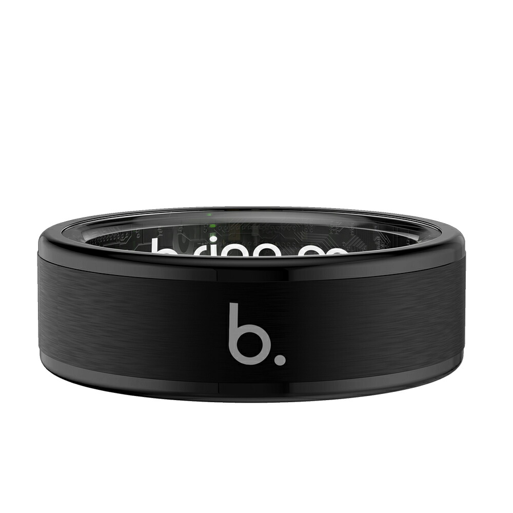 [b.ring(ブリング)] スマートリング G2 ブラック | スマートリング b.ring ブリング G2 睡眠管理 心拍数 血中酸素 ストレス管理 歩数 健康管理 入門モデル AIレポート AI食事管理 健康共有｜ベイシア店