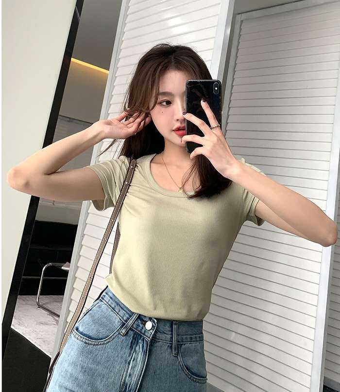 夏新作 予約商品 代 40代 レディース タイト 細見せ 30代 セクシー 大きいサイズ Tシャツ胸元