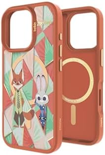 Belkin iPhone 16 Pro Disney Zootopia ケース MagSafe対応 マグネット搭載 薄型 超耐衝撃 MSA023qcOG-DY
