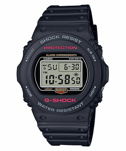 【美品】G-SHOCK タフソーラー　G-5500B 黒✕ピンク g-5500b-1-1.jpg