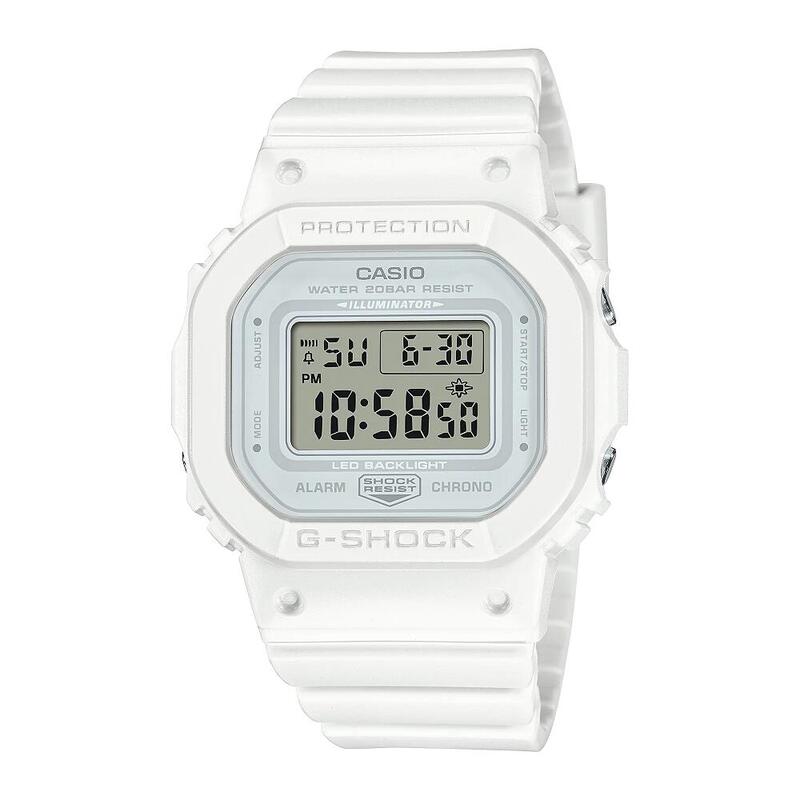 g-shock 腕時計 ジーショック CASIO カシオ ホワイト 防水 男女兼用 国内正規品 ミッドサイズ デジタル スクエアー クリスマス プレゼント 人気 進学 合格 卒業 お祝い 誕生日 就職祝いに最適 電池式 GMD-S5600BA-7JF