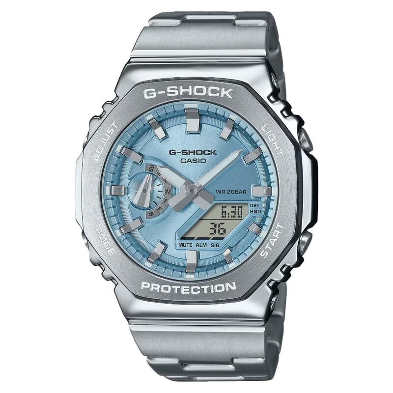ジーショック g-shock カシオ 八角形 メタルバージョン フルメタル 電池式 メンズ腕時計 防水 サイズ調整無料 人気 記念日 お祝い 誕生日 彼氏 プレゼント クリスマス 就職祝い 還暦 ラッピング無料 アナログ GM-2110D-2AJF
