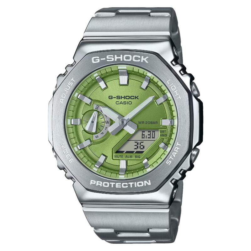 ジーショック g-shock カシオ 八角形 メタルバージョン フルメタル 電池式 メンズ腕時計 防水 サイズ調整無料 人気 記念日 お祝い 誕生日 彼氏 プレゼント クリスマス 就職祝い 還暦 ラッピング無料 アナログ GM-2110D-3AJF