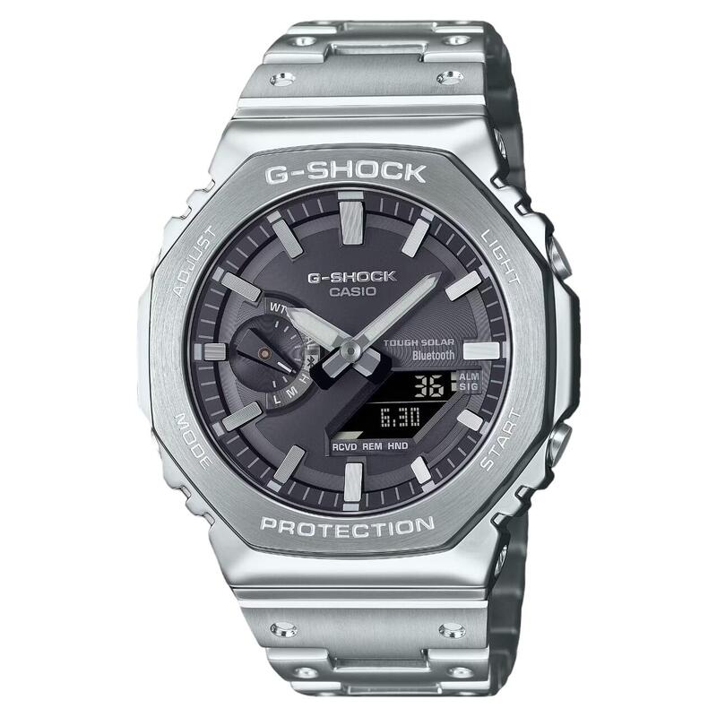 ジーショック g-shock カシオ 八角形 メタルバージョン Bluetooth ブルートゥース ソーラー メンズ腕時計 人気 記念日 お祝い 誕生日 彼氏 プレゼント クリスマス 就職祝い 還暦 ラッピング無料 アナログ GM-B2100SD-1AJF