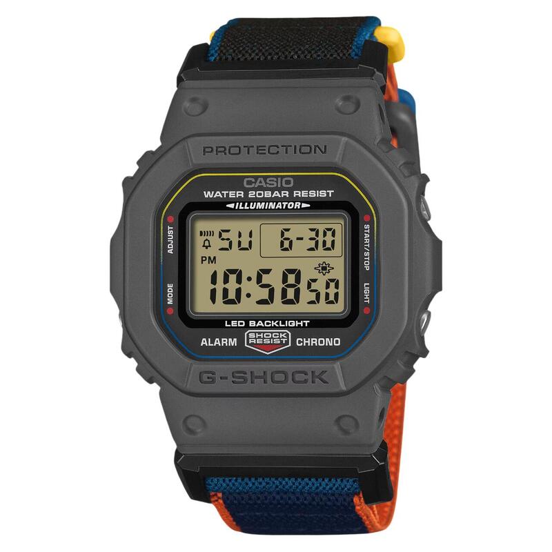 g-shock 腕時計 gショック G-SHOCK ジーショック クロスバンド仕様 男性用 カシオ 国内正規品 クリスマス 記念日 誕生日 入学 進学 卒業 合格 プレゼント お祝い 就職祝い 頑丈 防水時計 デジタル スクエアー 電池式時計 DW-5600MNC-8A2JF｜ベルバカンス 13,009円