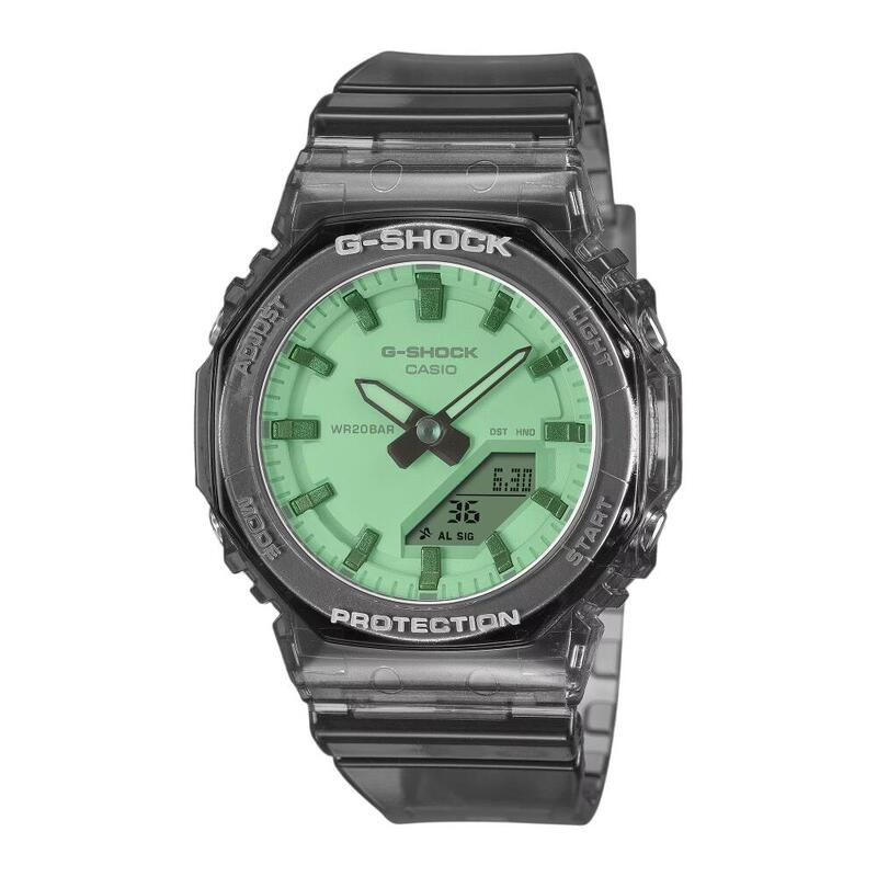 g-shock 腕時計 男性&女性用 カシオ ジーショック ミッドサイズ 八角形 国内正規品 防水 人気 記念日 お祝い 誕生日 彼氏 プレゼント クリスマス 合格 進学 卒業 就職祝い 還暦 アナログ 電池式 ラッピング無料 GMA-P2100SR-1AJF｜ベルバカンス