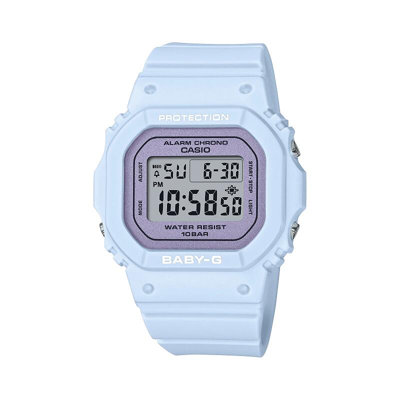 カシオ べービージー CASIO  BABY-G  baby-g デジタル ウオッチ レディース スクエアーモデル 受かる 進学 祝賀会 生まれ落ちる日 祝する日  就職祝賀会に至適 意中の女 差し上げ物 クリスマス 独居室式 青碧    BGD-565SC-2JF