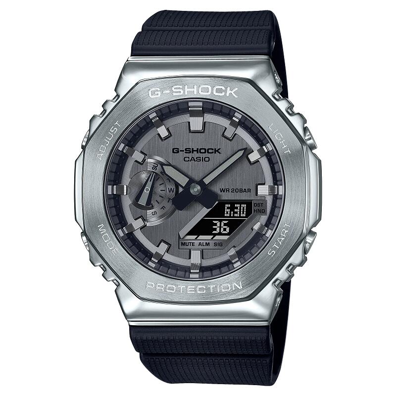 【6/10制限事項★抽せんで2人に１人最大限度300％尖んがりうしろ側★要エントリー】g-shock ウオッチ 成人男性\u0026お上さん用 カシオ ジーショック CASIO G-SHOCK 八角形 ステンレスベゼル 国内定まり品 雨合羽 一般受け 不死化日 祝い事 生まれ落ちる日 彼 差し上げ物 クリスマス 受かる 進学 卒 就職 GM-2100-1AJF