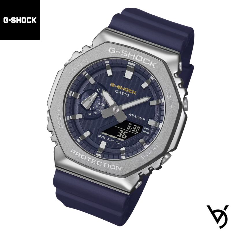 g-shock 腕時計 男性&女性用 カシオ ジーショック CASIO G-SHOCK 八角形 ステンレスベゼル 国内正規品 防水 人気 記念日 お祝い 誕生日 彼氏 プレゼント クリスマス 合格 進学 卒業 就職祝い 還暦 アナログ 電池式 GM-2110SH-2AJF