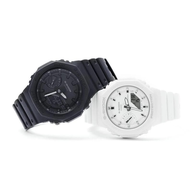 gショック ペアウォッチ カシオ CASIO ペアウォッチ 八角形  gショック  ジーショック クリスマス 記念日 誕生日 カップル 贈り物 彼氏 彼女 お揃い 夫婦  親子ペア GA-2100の大きさ違いペア GA-2100-1A1JF GMA-S2100-7AJF