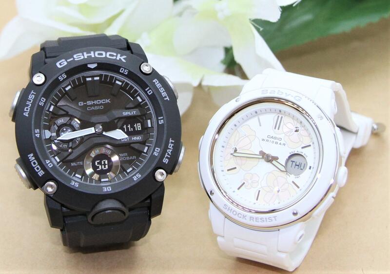 カシオ ペアウォッチ gショック CASIO ジーショック ベビージー クリスマス 記念日 誕生日  贈り物 夫婦 婚約 結婚 人気 プレゼント 送料無料 彼氏 彼女 gショック Gショック G-SHOCK BABY-G ペア腕時計 2本セット GA-2000S-1AJF BGA-150FL-7AJF