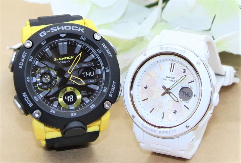 カシオ ペアウォッチ gショック ベビージー ペア腕時計 正規品 ラッピング無料 人気 結婚記念日 退職祝い お揃い 記念日 結婚祝い 彼氏 彼女 夫婦 誕生日 贈り物 クリスマス 2本セット クオーツ アナログ  黒 白 GA-2000-1A9JF BGA-150FL-7AJF