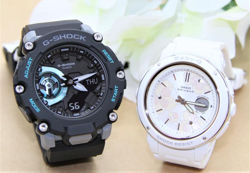 カシオ ペアウォッチ gショック ベビージー ペア腕時計 正規品 ラッピング無料 人気 結婚記念日 退職祝い お揃い 記念日 結婚祝い 彼氏 彼女 夫婦 誕生日 贈り物 クリスマス 2本セット クオーツ アナログ  黒 GA-2200M-1AJF BGA-150FL-7AJF